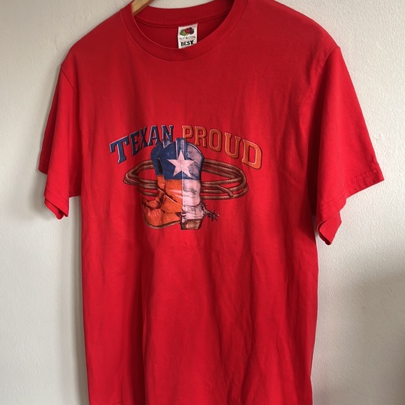 Vintage Texas Proud T-Shirt / Cowboy Boots / Medium - Picture 5 of 6